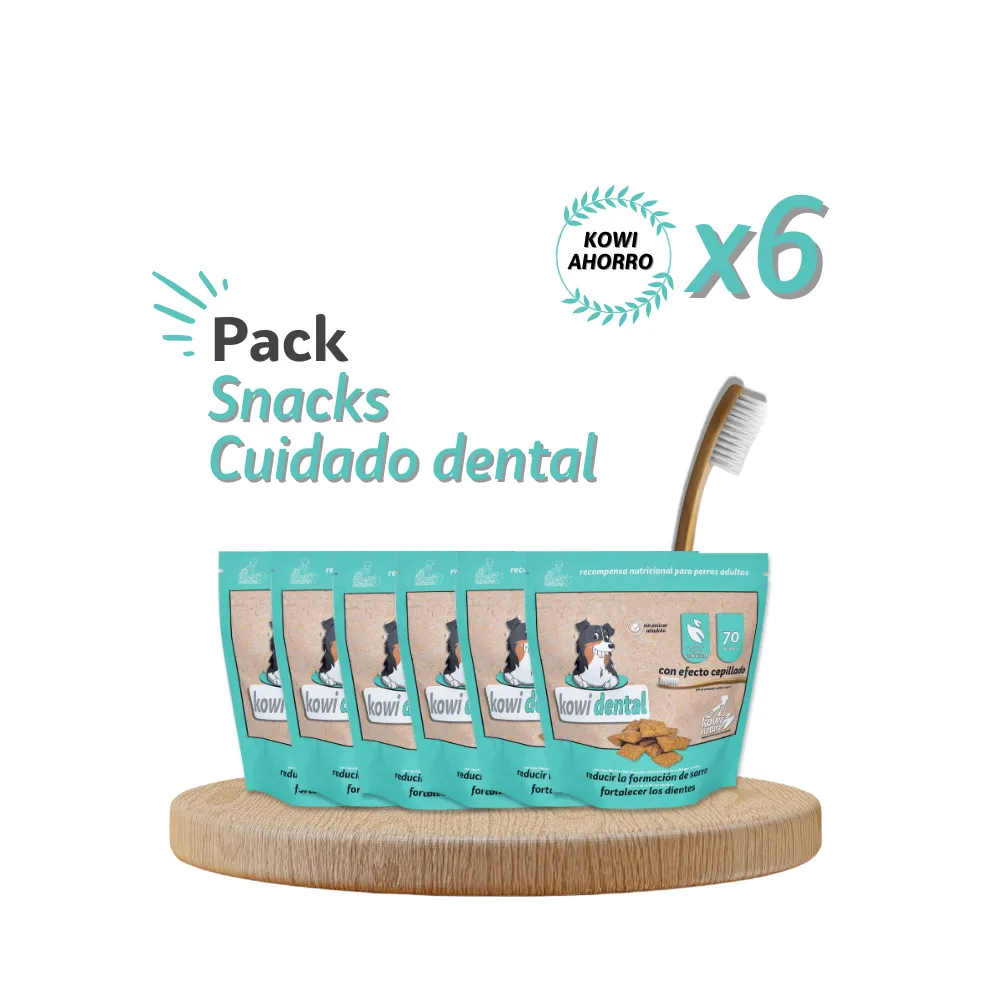 Pack x6 Snacks Kowi Dental